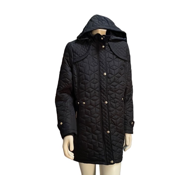 Weatherproof - Hooded Midweight Quilted Walker Jacket - Picture 6 of 7